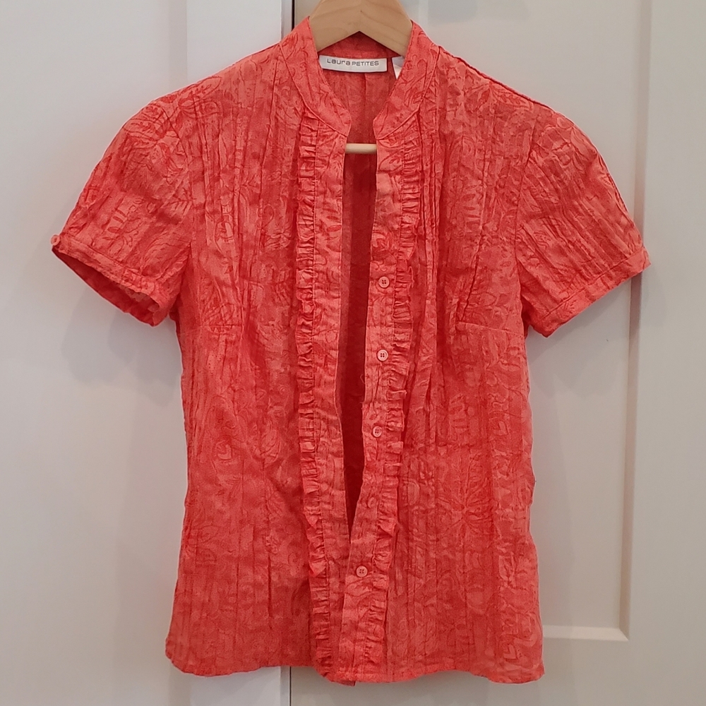 Laura Petites Short Sleeve Blouse